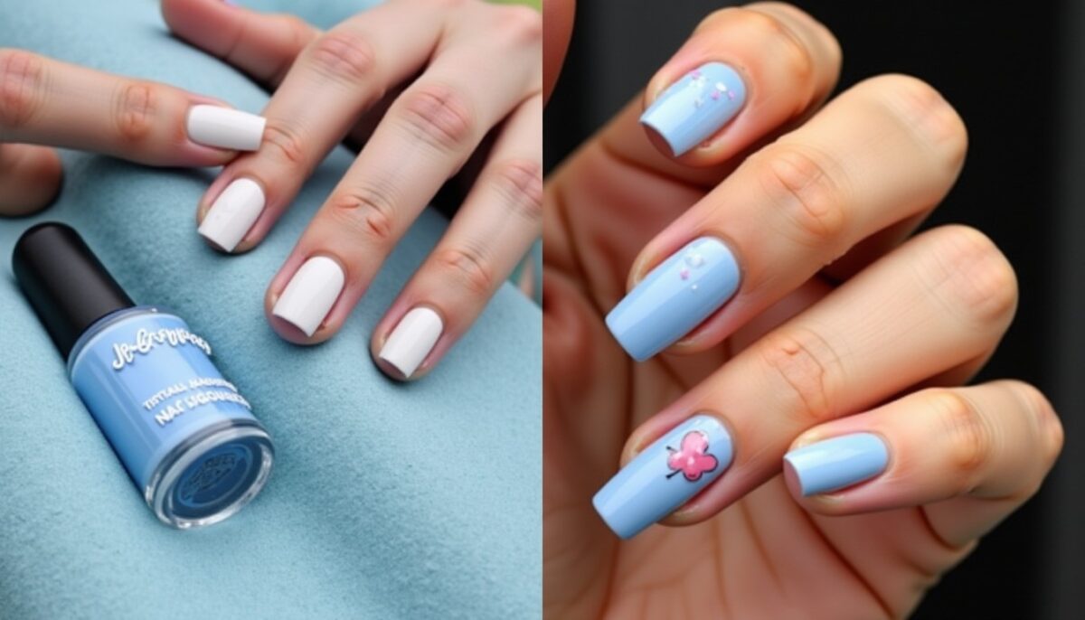 Inspirations d’Ongles Bleus pour un Noël Étincelant Inspirations d’Ongles Bleus pour un Noël Étincelant