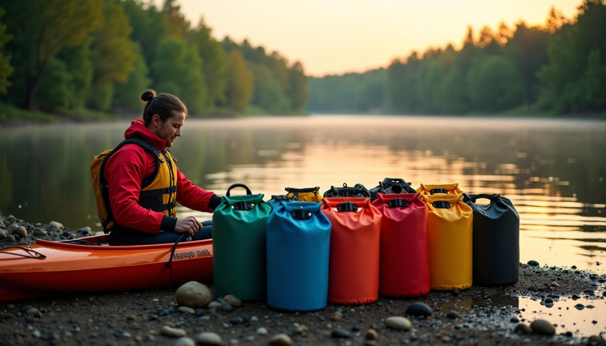 Choisir son sac étanche pour le kayak : volume, fermeture et flottabilité Choisir son sac étanche pour le kayak : volume, fermeture et flottabilité